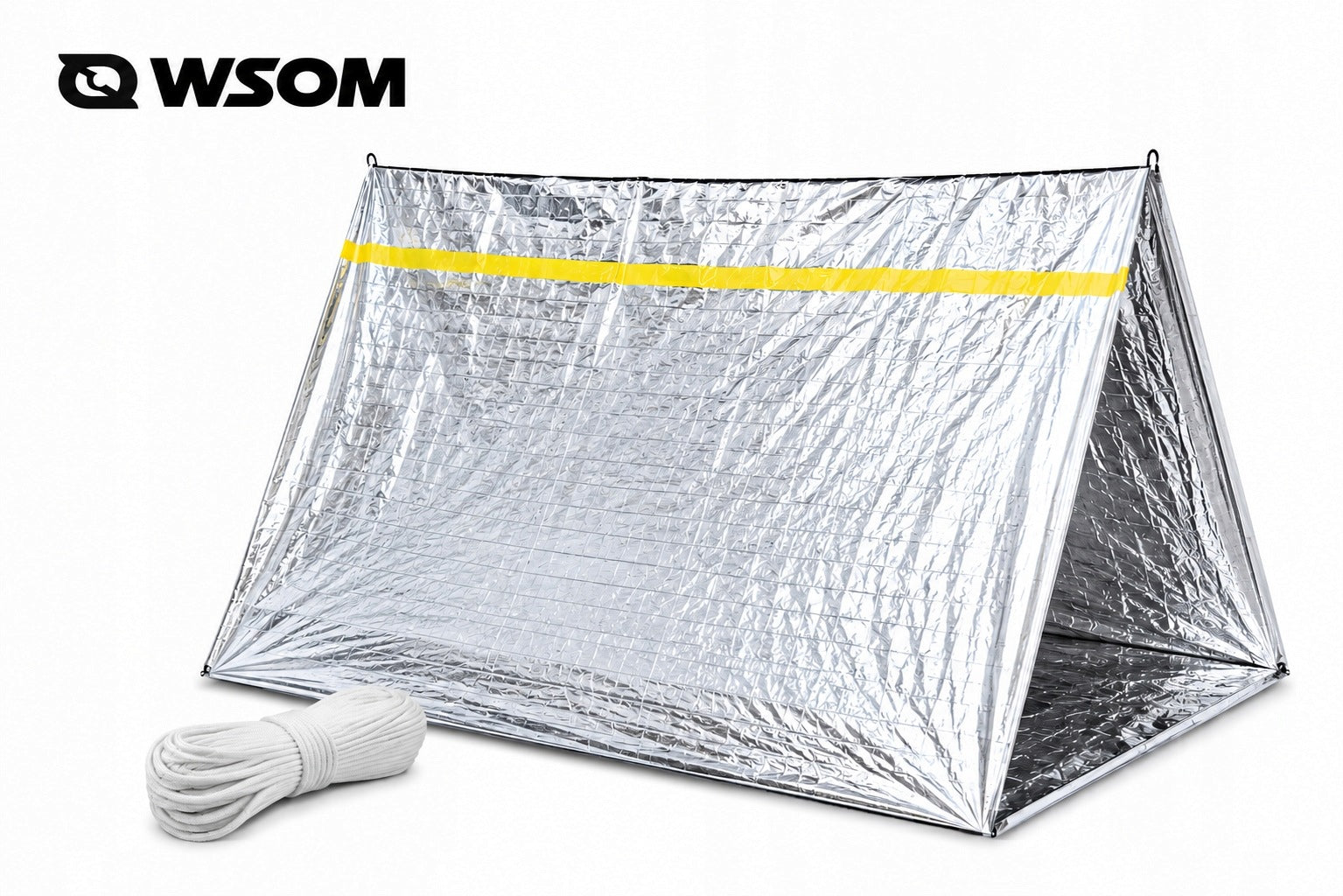 THERMAL EMERGENCY TENT FOR TWO PEOPLE LARGE REUSABLE INSULATION