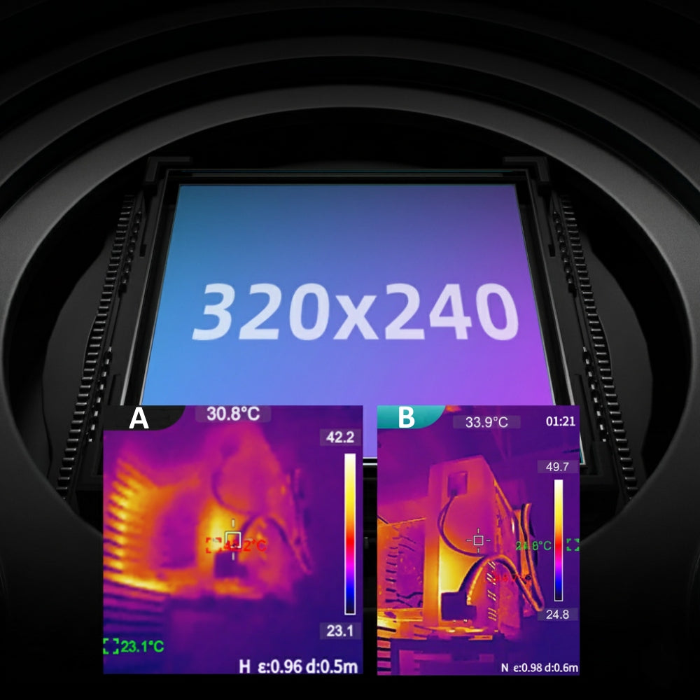 THERMAL IMAGING CAMERA PRO –20+550 USB-C 320x240 SCREEN 2.8" LCD ALARM PC 50Hz Packaging status original