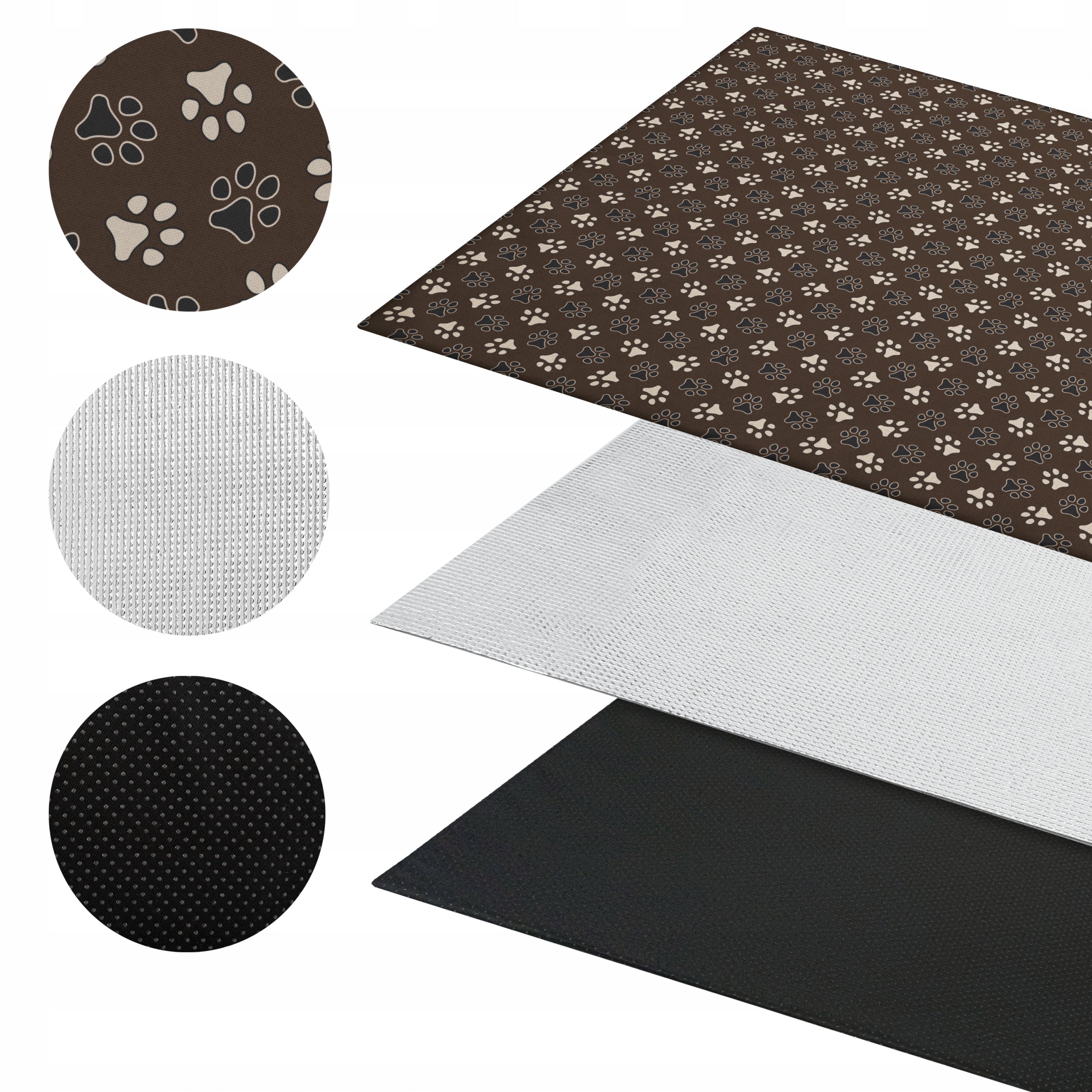 THERMAL INSULATION MAT FOR BIG DOG WITH LOCK 100x70cm BED FOR SUMMER Manufacturer code TERMO 100x70 Astro - 39788 - brąz
