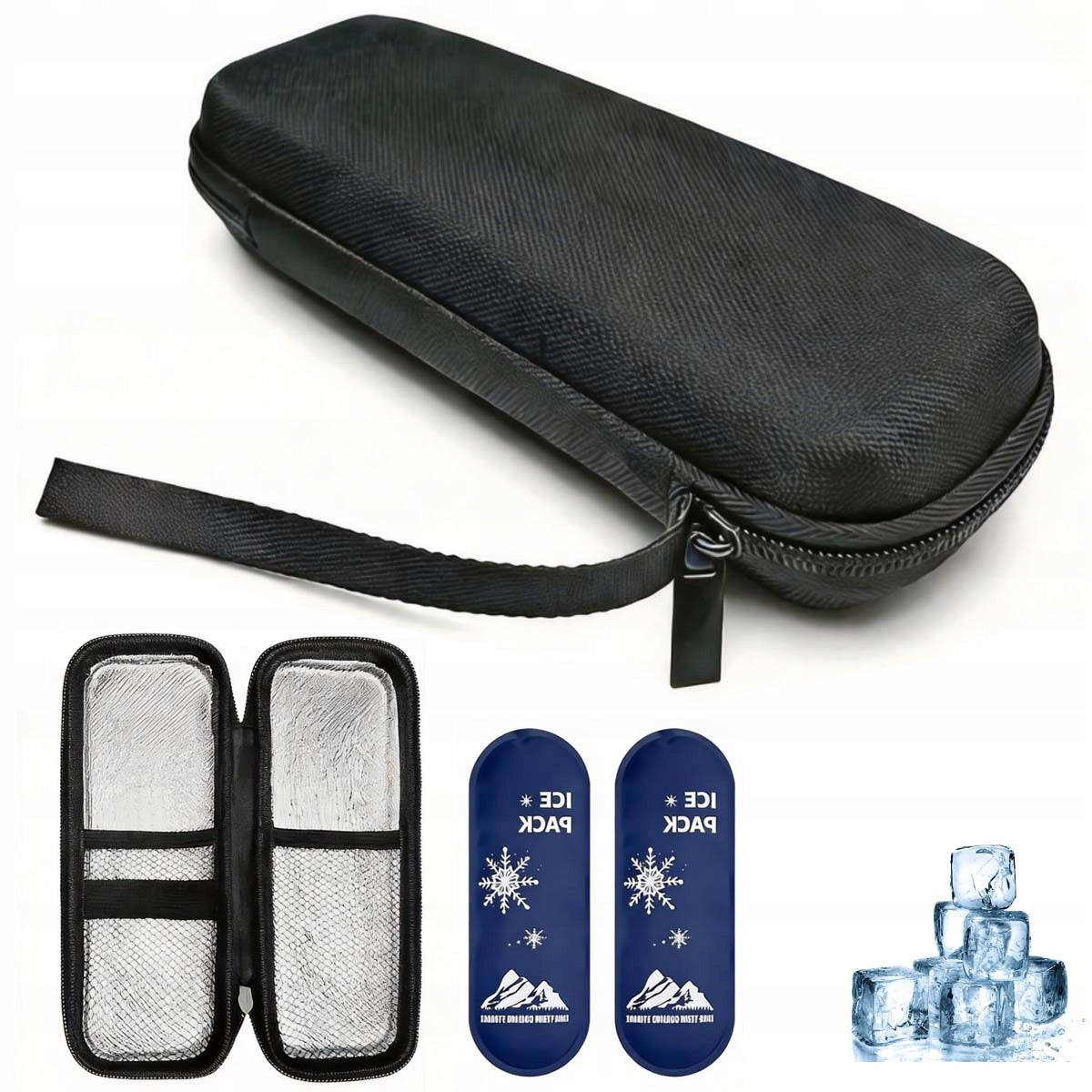 THERMAL INSULIN CASE COOLING COVER WITH LANDMED CARTRIDGES
