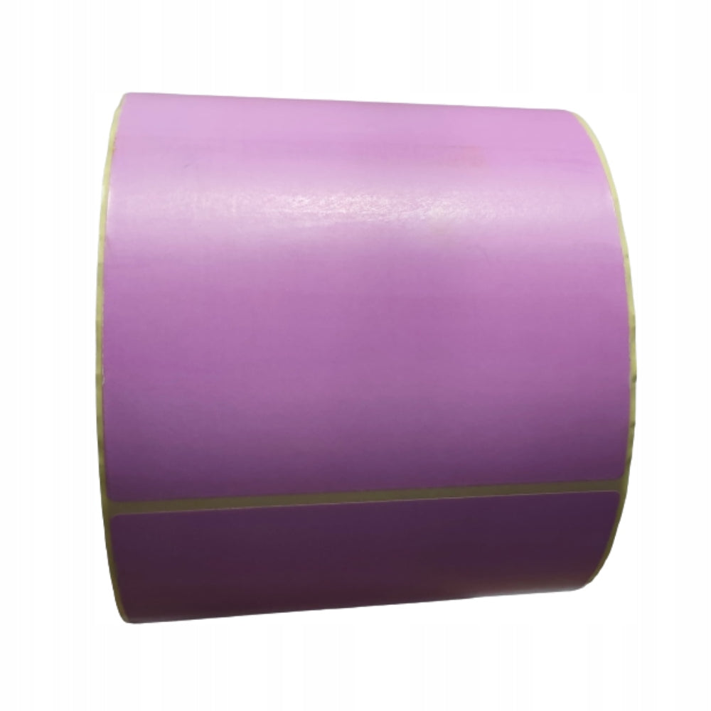 THERMAL LABELS 100X150 MM PURPLE 500 PCS RUBBER PERFORATION Brand Randi