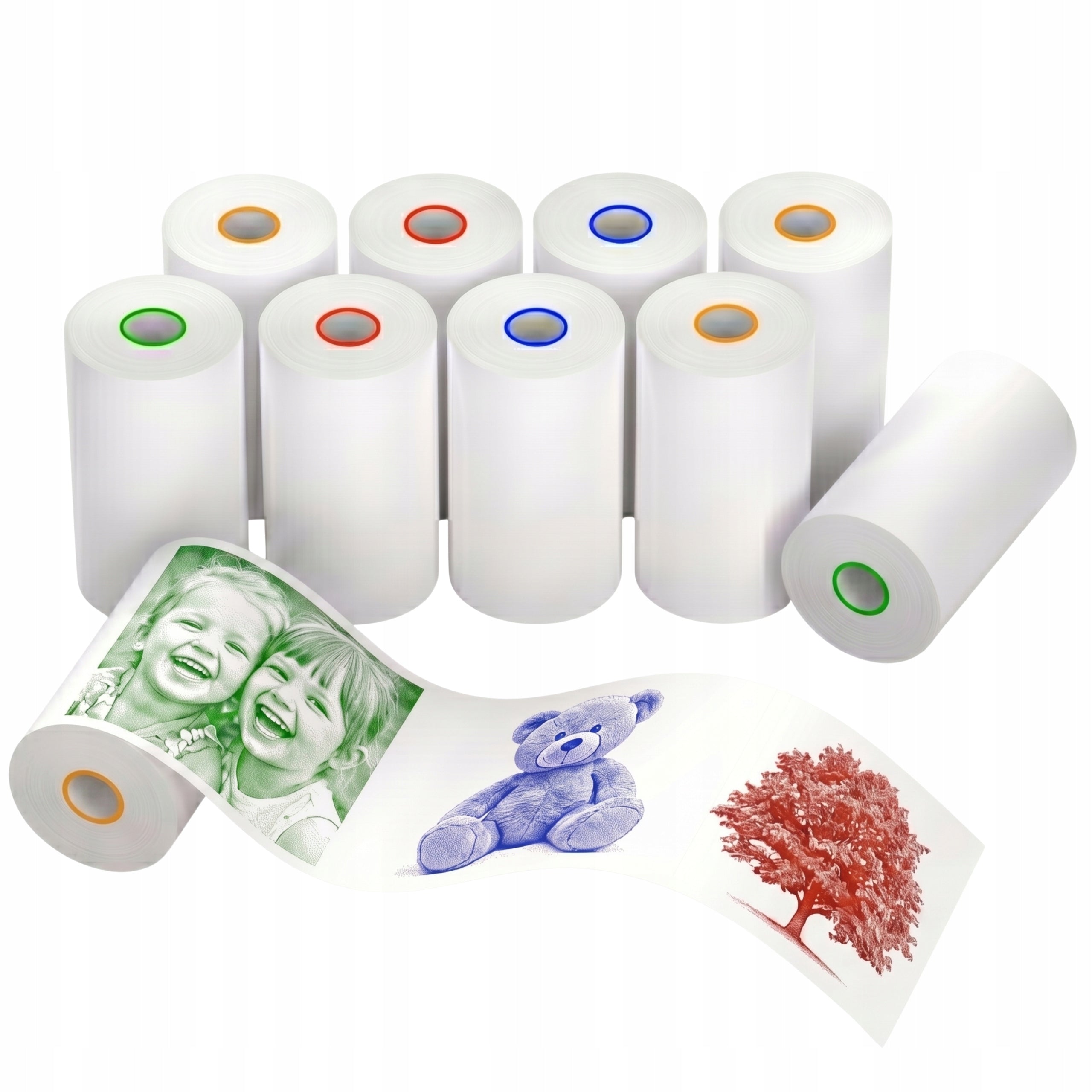 THERMAL PAPER REFILLS FOR INSTANT CAMERA CamKid V2 10ROLEK COLOR