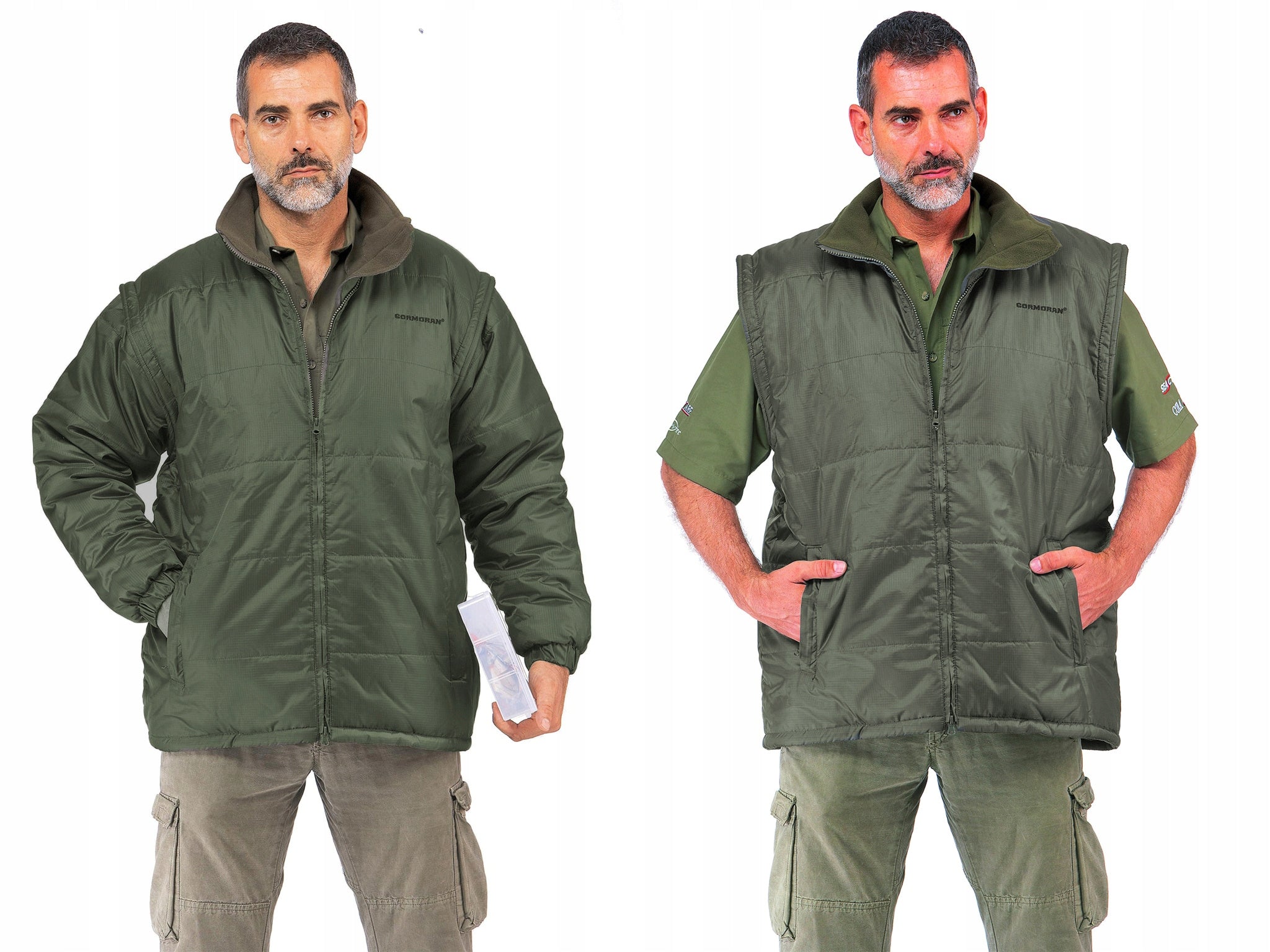 THERMO JACKET CORMORAN WITH DETACHABLE SLEEVES-XL