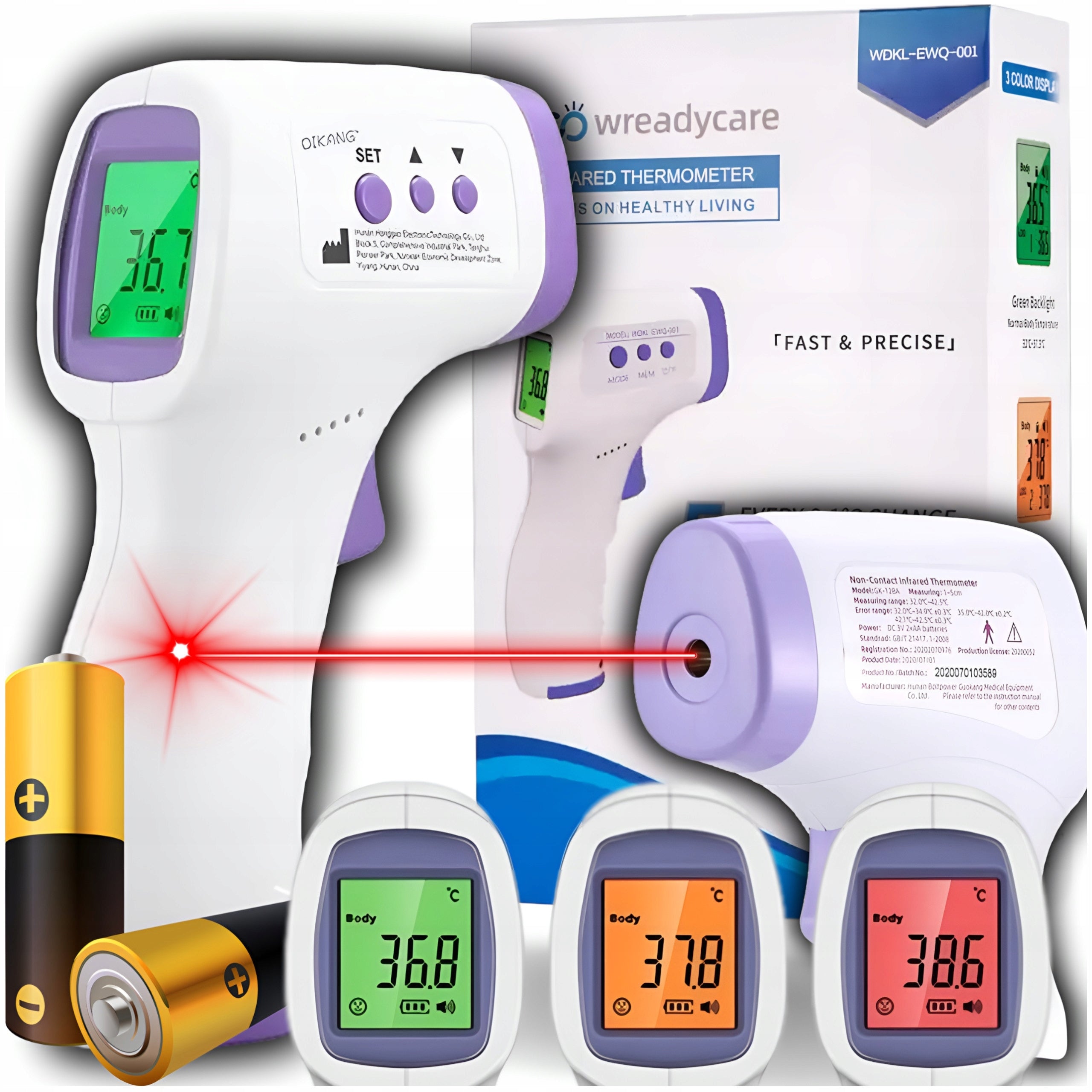 THERMOMETER FAST NON-CONTACT MEDICAL INFRARED Brand Bedee