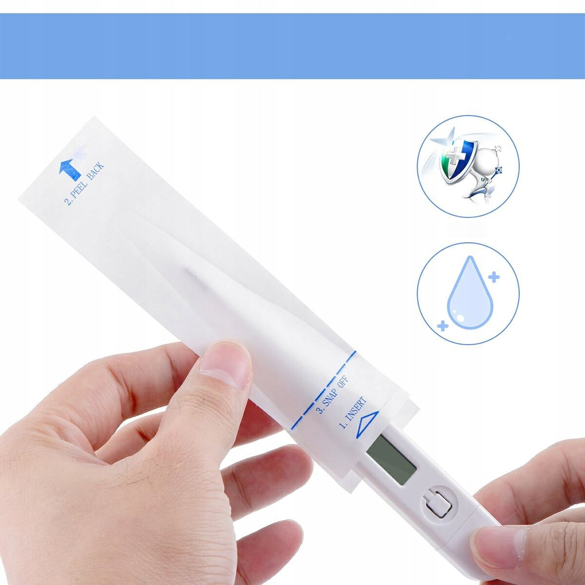 THERMOMETER PROBE SLEEVES DISPOSABLE SHEATHS FOR KIDS EAR COVER CASING Manufacturer of a medical device NA