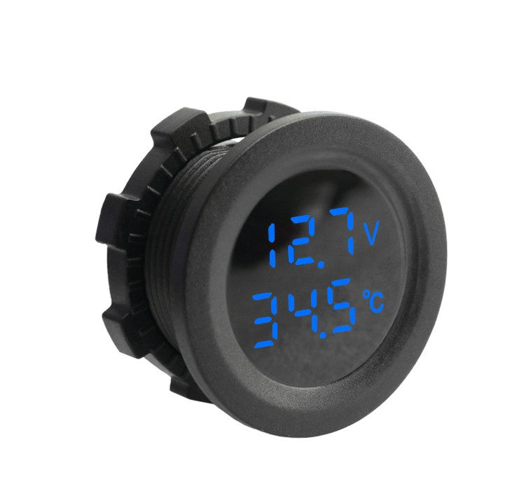THERMOMETER, VOLTMETER 2in1 BLUE