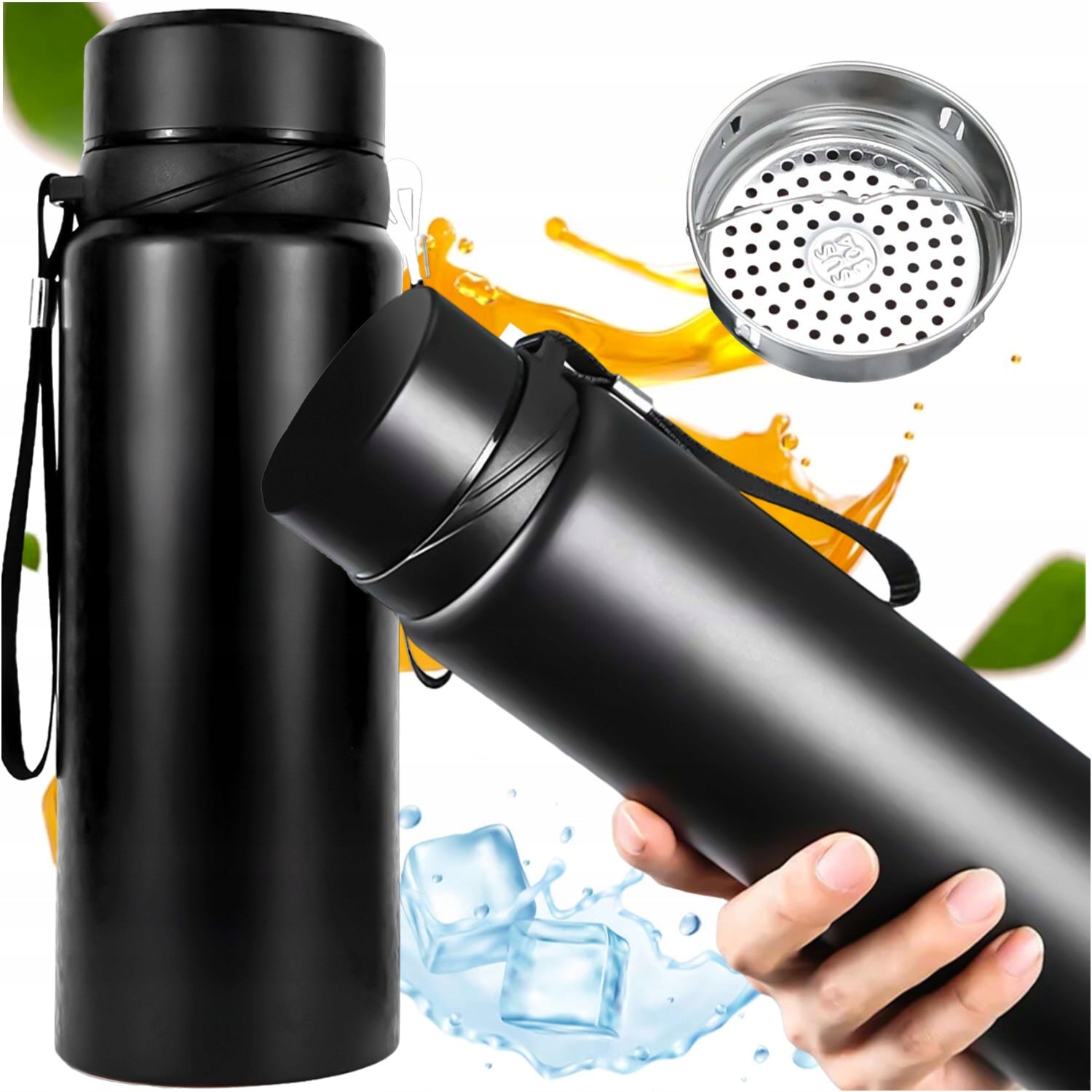 THERMOS BOTTLE THERMAL WATER BOTTLE 1L FOR YERBA MATE TEA COFFEE WITH INFUSER Packaging status original