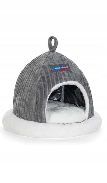 THERMOSWITCH Thermopalace grey Dog and cat booth size. S with Memory foam Length 45 cm