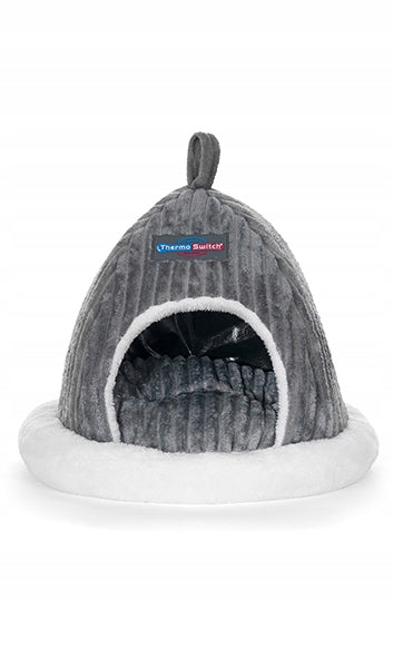 THERMOSWITCH Thermopalace grey Dog and cat booth size. S with Memory foam