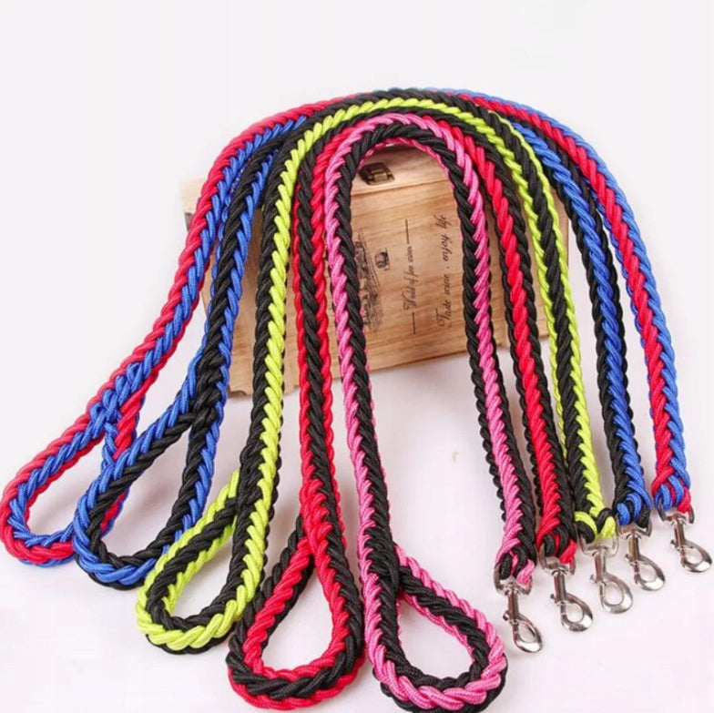 THICK BRAIDED LEASH FOR DOG TRADITIONAL TRAINING ROPE 120cm Brand Reverse