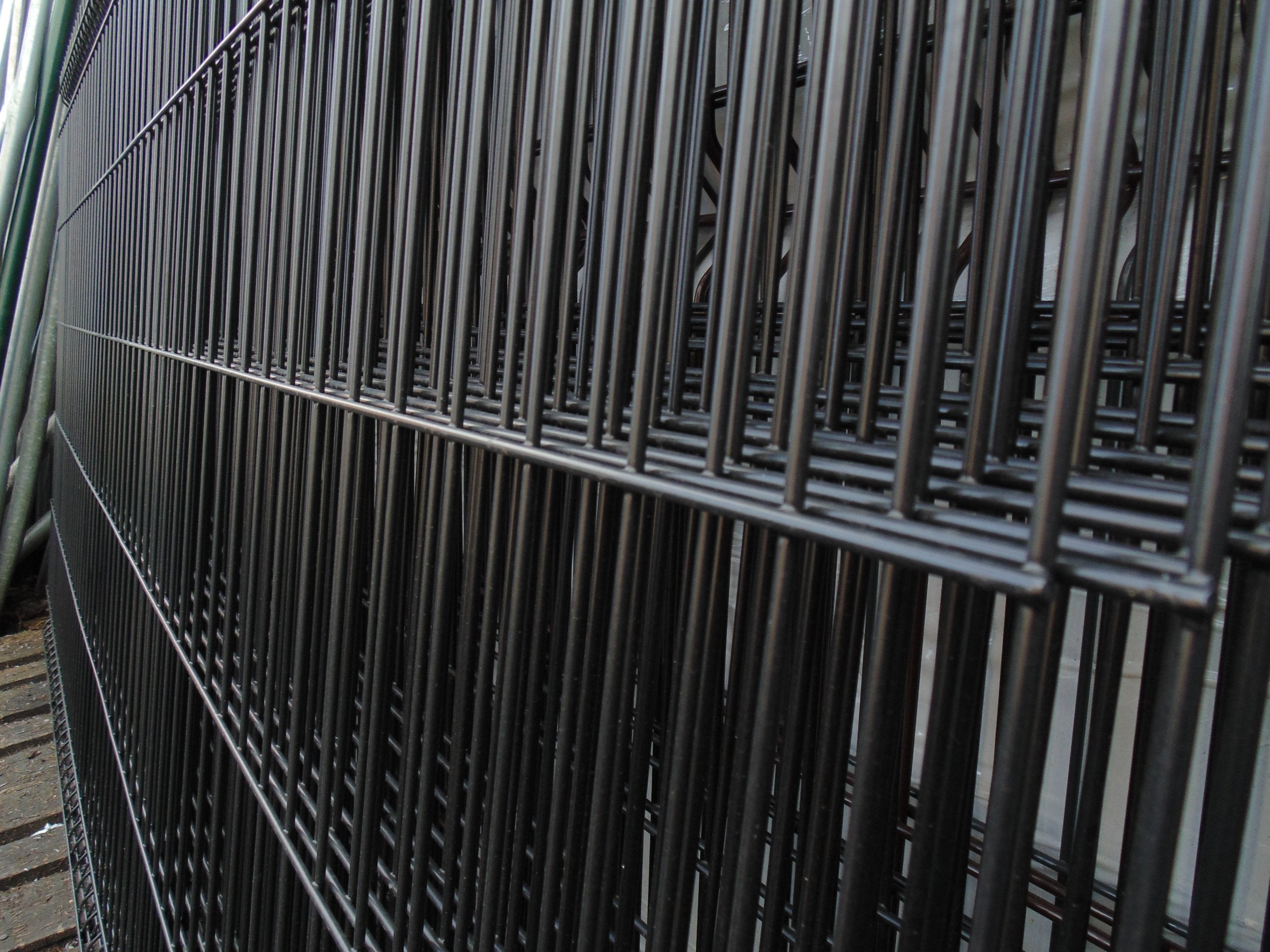 THICK Fence PANEL 153 GRAPHITE Wire 5 PANELS 7016 Fence Overload Length 2.5 m