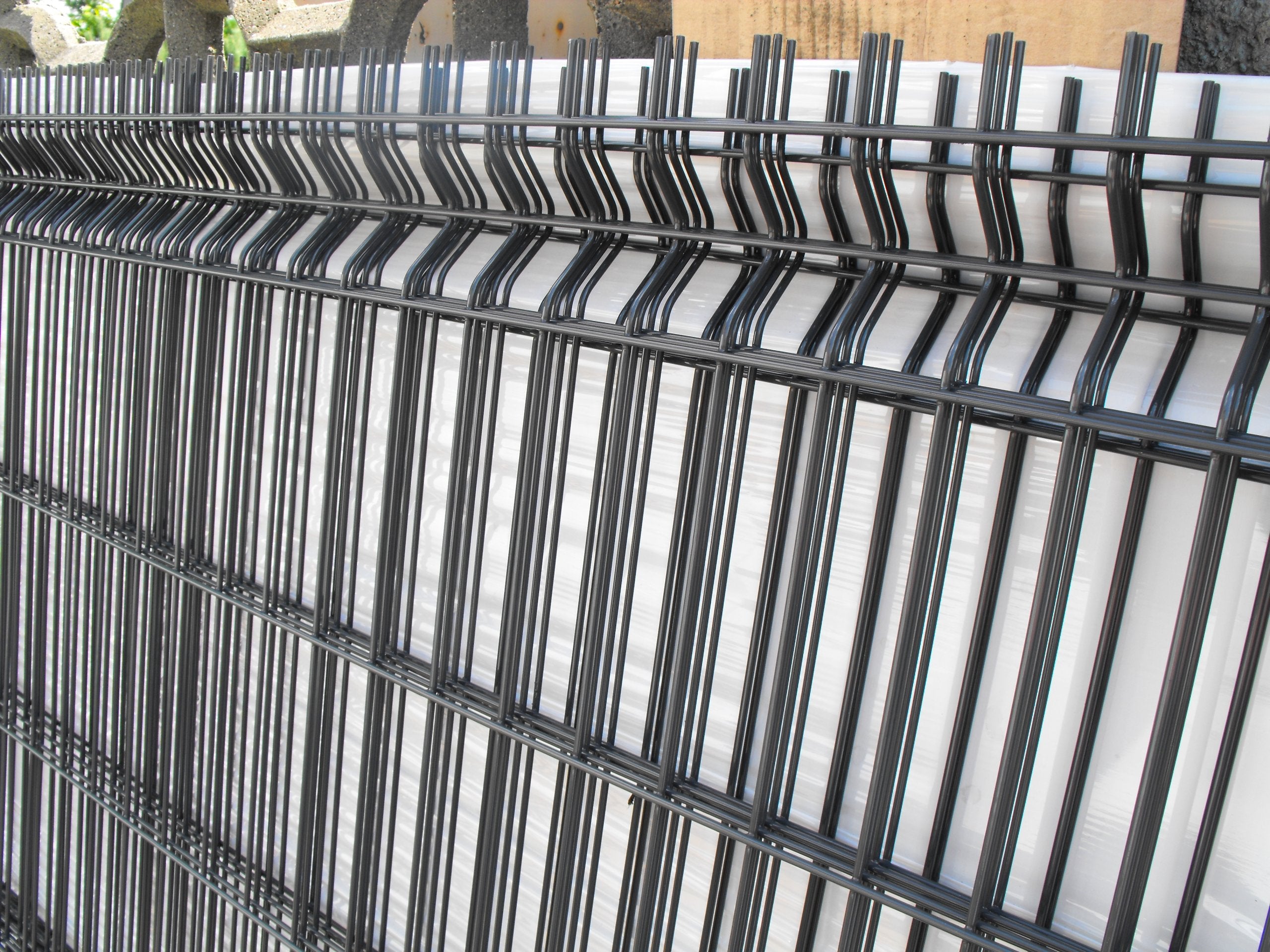 THICK Fence PANELS span 3D GRAPHITE fi 5mm anthracite panel 123x250cm Manufacturer Stal