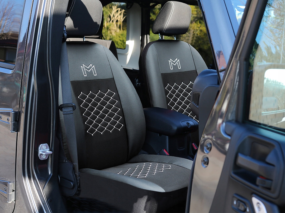 THICK QUILTED SEAT COVERS CAR SEATS WITH EMBROIDERY Model Motive PT-760