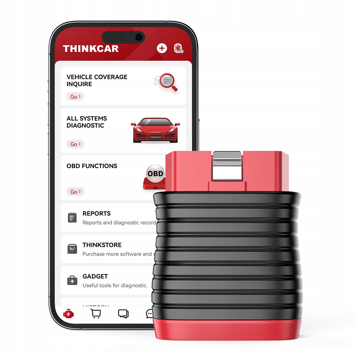 THINKCAR BD6 OBD2 Scanner Bluetooth Full System Diagnostic Tool Code Reader Brand Thinkcar