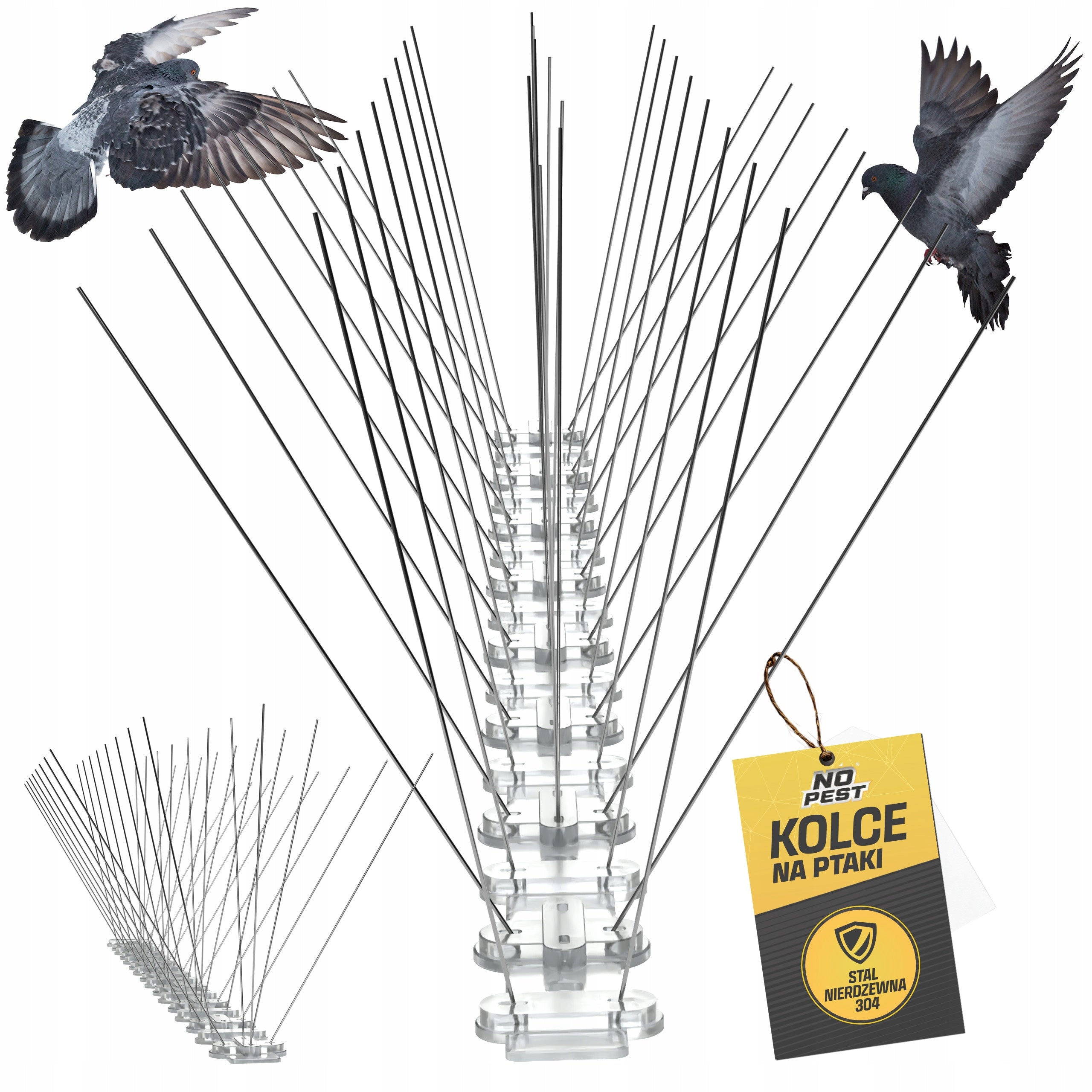 THORNS FOR BIRDS PIGEON GULLS AGAINST BIRDS PIGEONS STAINLESS DENSE 50CM
