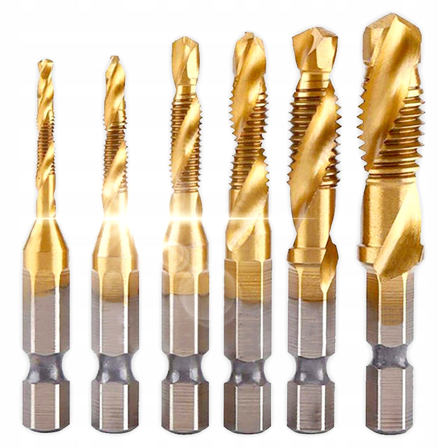 THREAD DRILL BITS HSS M3 - M10 TAPS SET OF TAPS 6 PCS