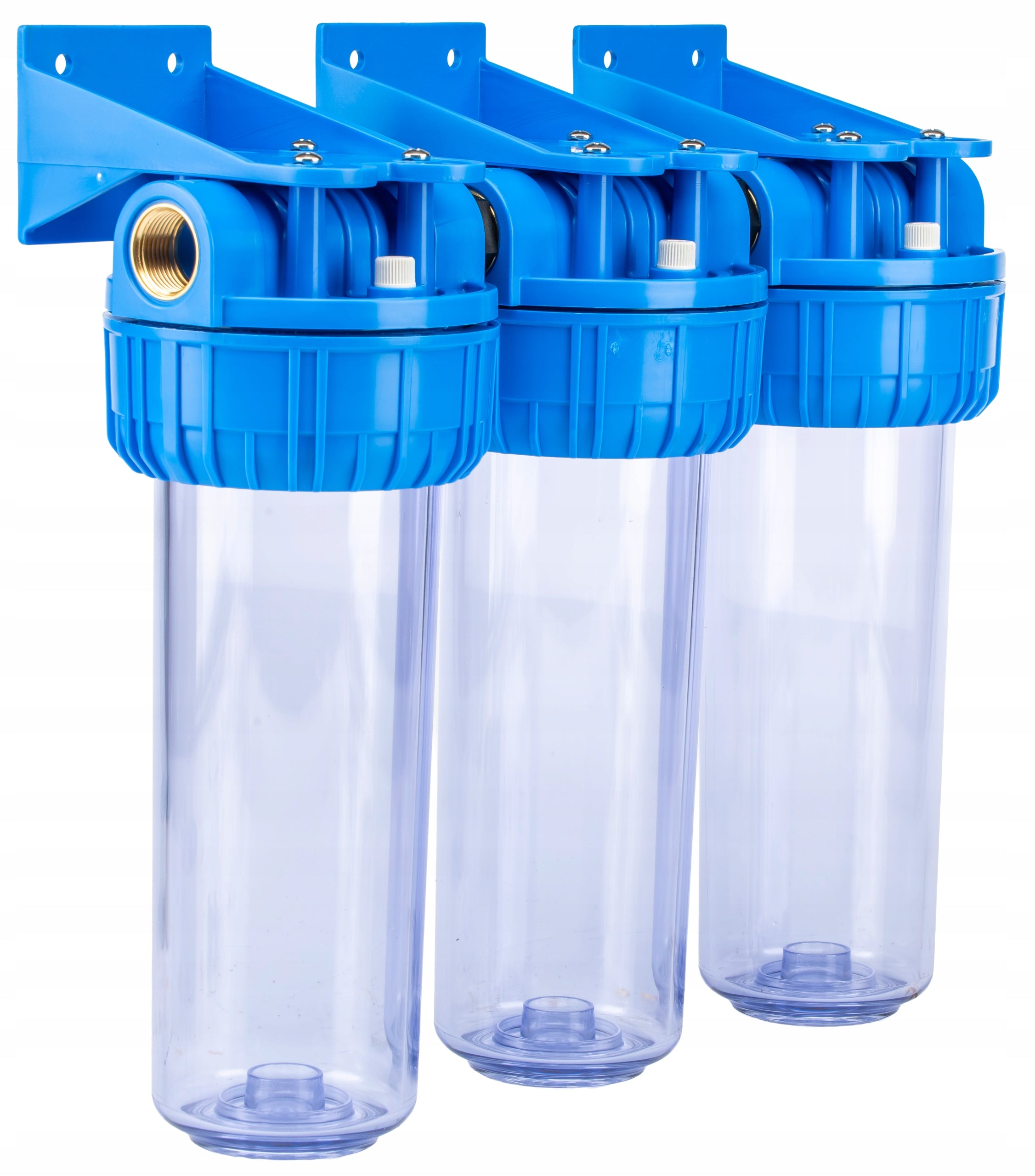 THREE-STAGE FILTER SET FOR WATER WITH NO 3/4" PRESSURE GAUGES 2-6 BAR Packaging status original