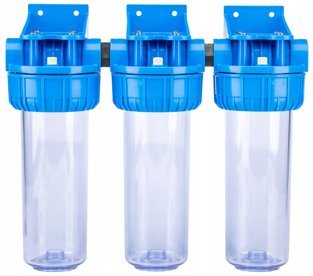 THREE-STAGE FILTER SET FOR WATER WITH NO 3/4" PRESSURE GAUGES 2-6 BAR