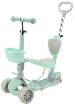 THREE-WHEEL LED SCOOTER 5in1 MINT KIDSTAR