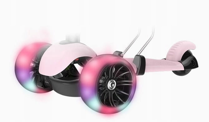 THREE-WHEEL LED SCOOTER 5in1 PINK SCOOTER EAN (GTIN) 0683489582375