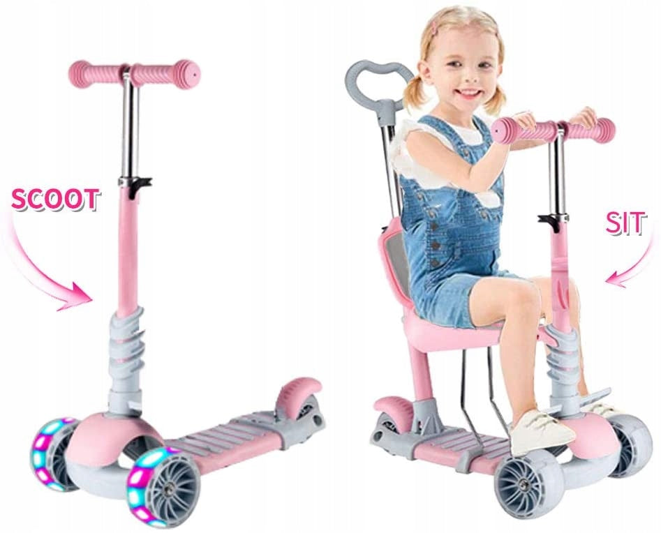 THREE-WHEEL LED SCOOTER 5in1 PINK SCOOTER Manufacturer code 1330
