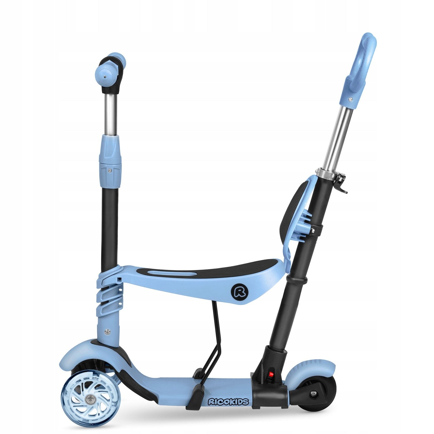 THREE-WHEELED SCOOTER FOR CHILDREN TODI BLUE-GRAY - COMFORT AND STYLE Color blue gray