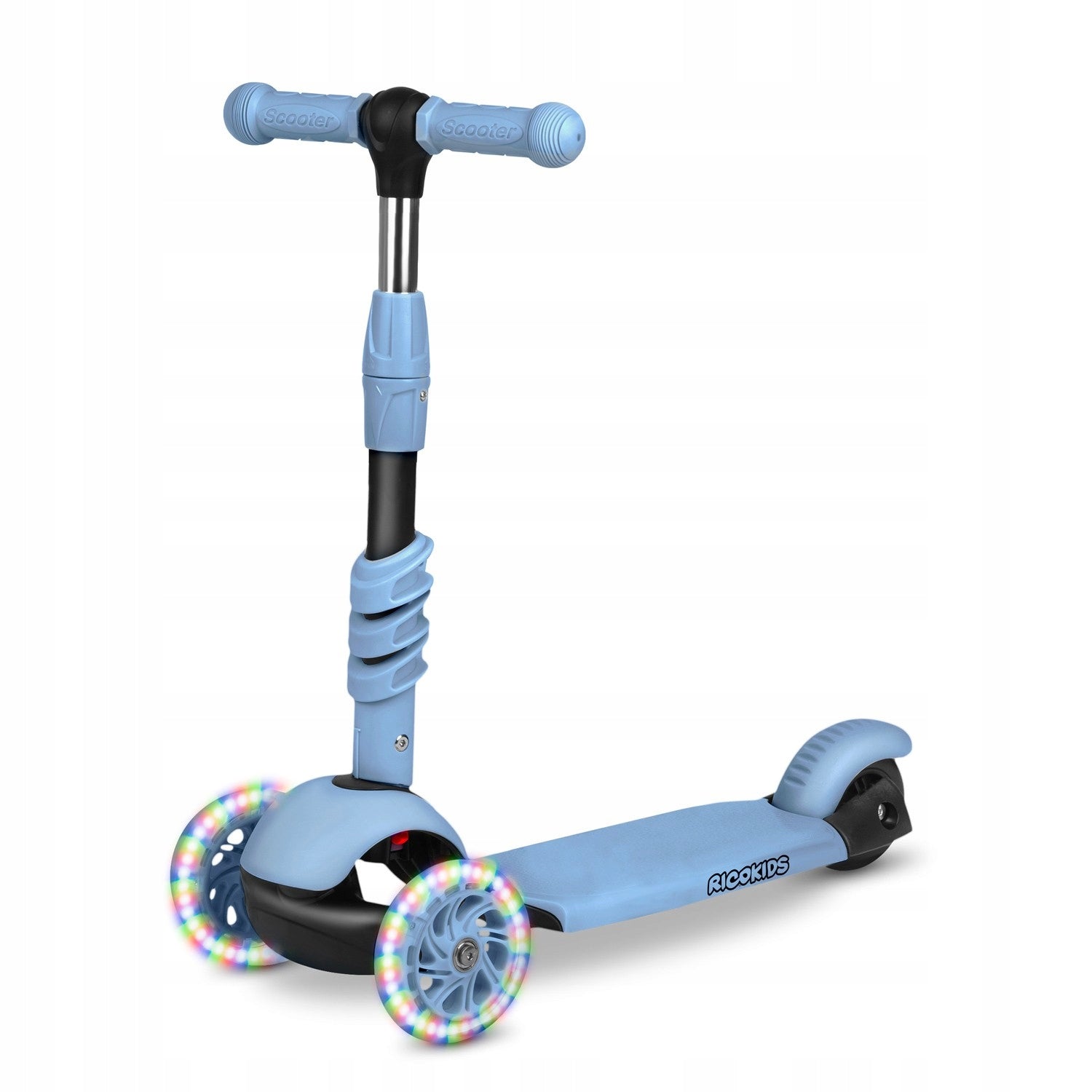 THREE-WHEELED SCOOTER FOR CHILDREN TODI BLUE-GRAY - COMFORT AND STYLE EAN (GTIN) 5906952088095