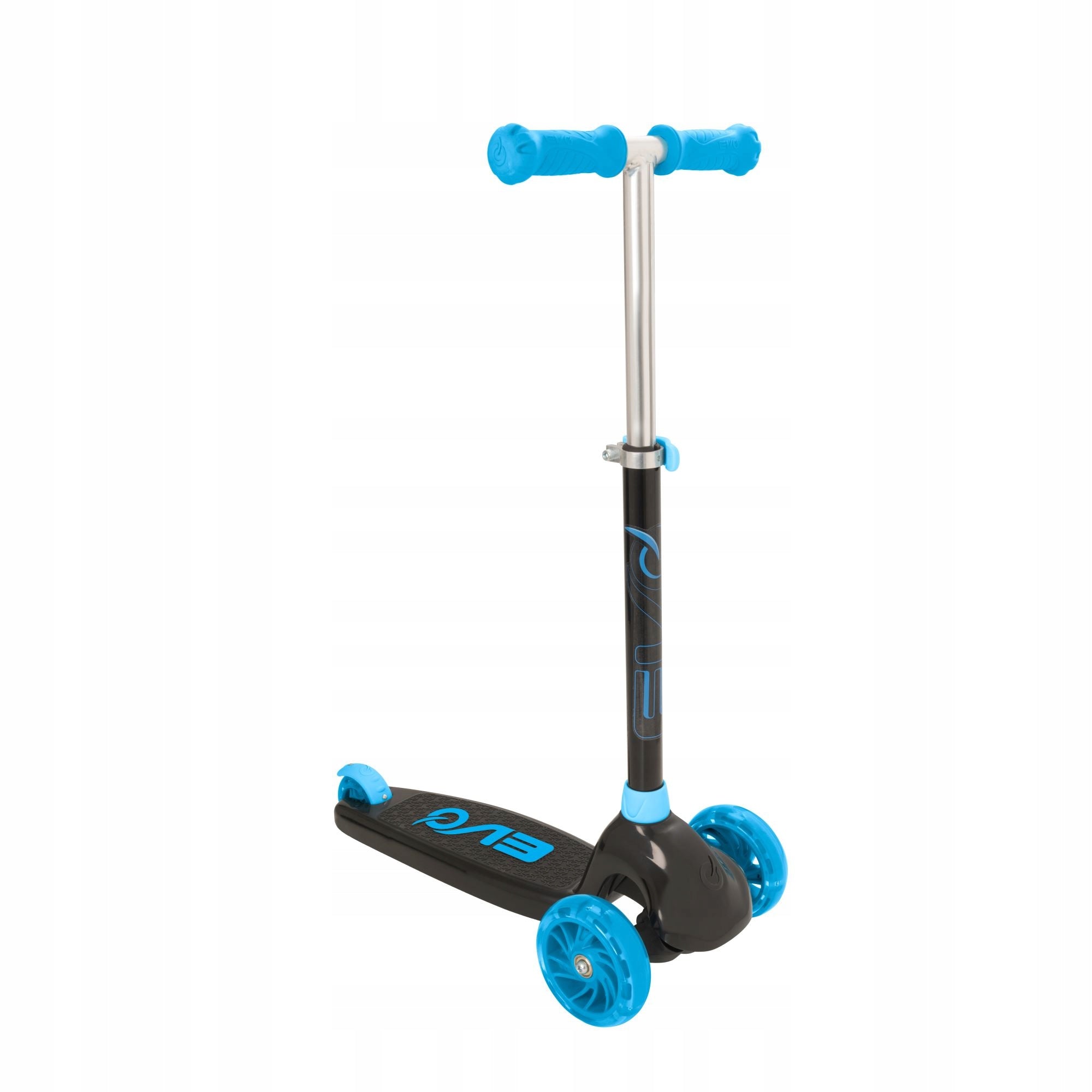 THREE-WHEELED SCOOTER PINK GLOWING WHEELS PLATFORM ADJUSTABLE FOR CHILDREN EVO Color blue