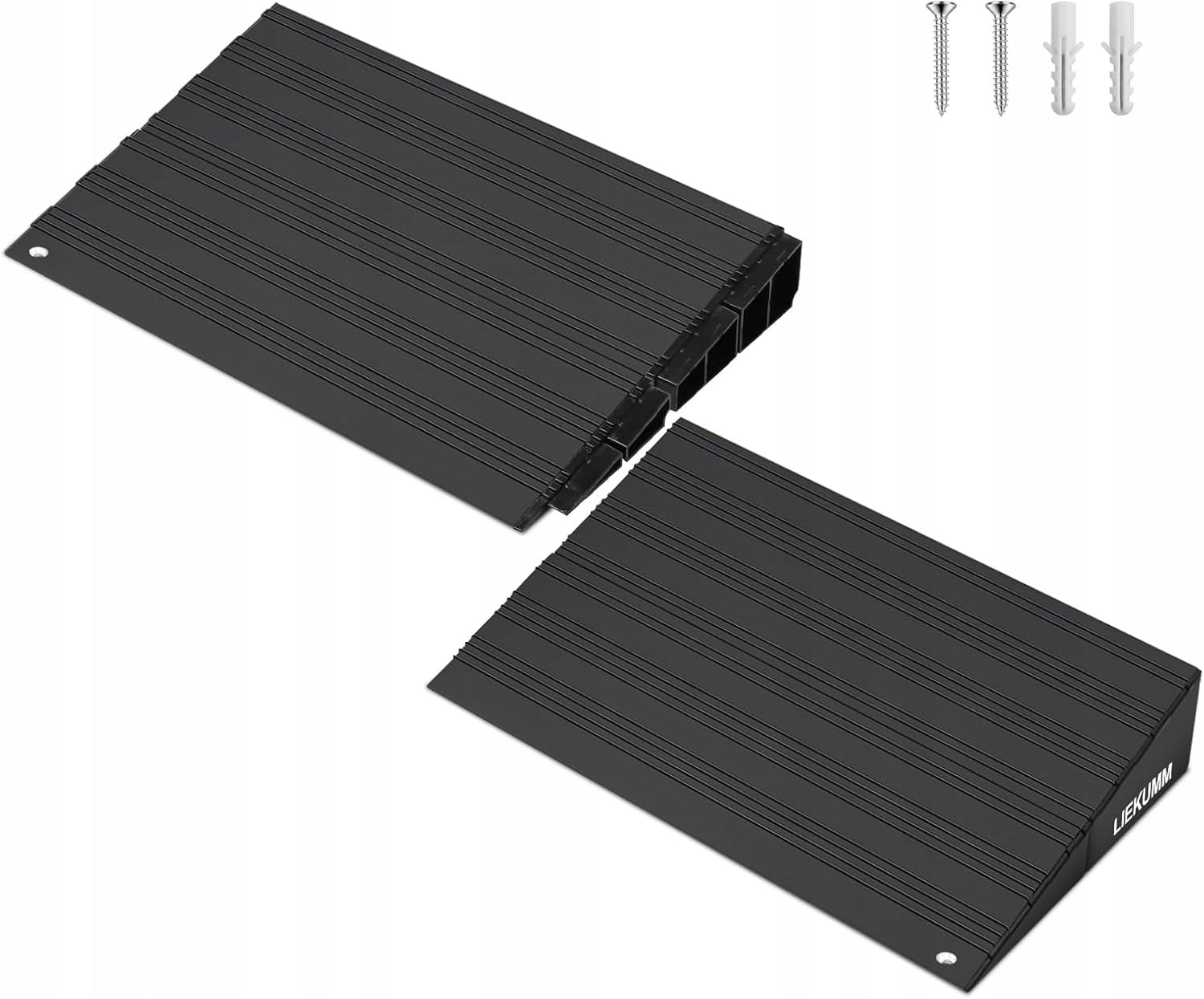 THRESHOLD RAMP ALUMINUM BLACK 1000KG CURBS INRUNS 80X25X5 SCOOTERS
