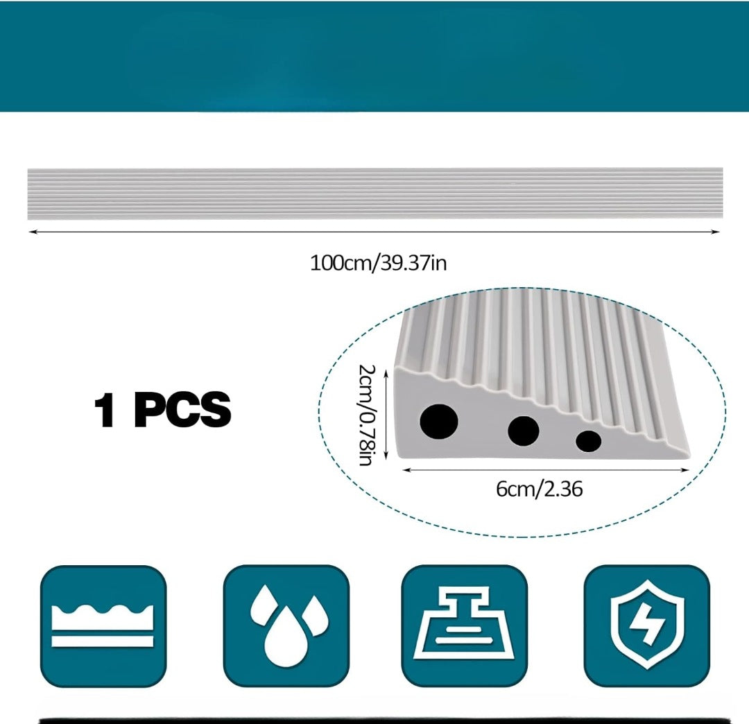 THRESHOLD RAMP ENTRANCE DRIVEWAY UNDERLAYMENT 100 CM SELF-ADHESIVE SLOPE 2CM Brand no brand