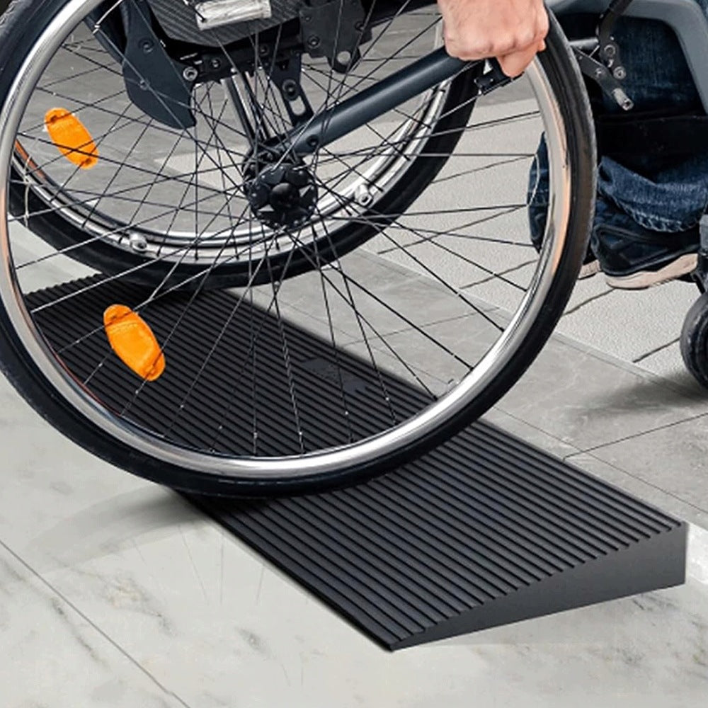 THRESHOLD STRIP SELF-ADHESIVE RUBBER RAMP 150CM FOR STAIRS DRIVEWAY TROLLEY Product weight with unit packaging 1 kg