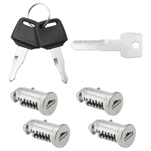 THULE ALUMINUM LOCK CORES 4 PIECES 2 KEYS SECURITY for Home