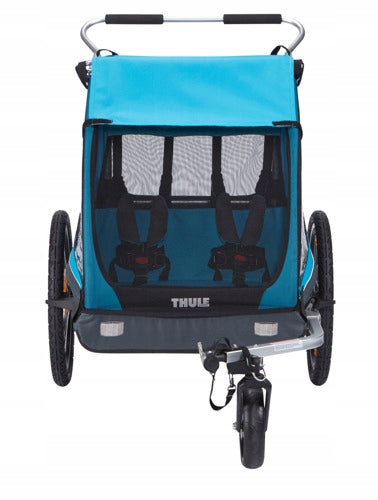 THULE Coaster XT 2-child Trailer blue Sports Cart 10101806 Packaging status original