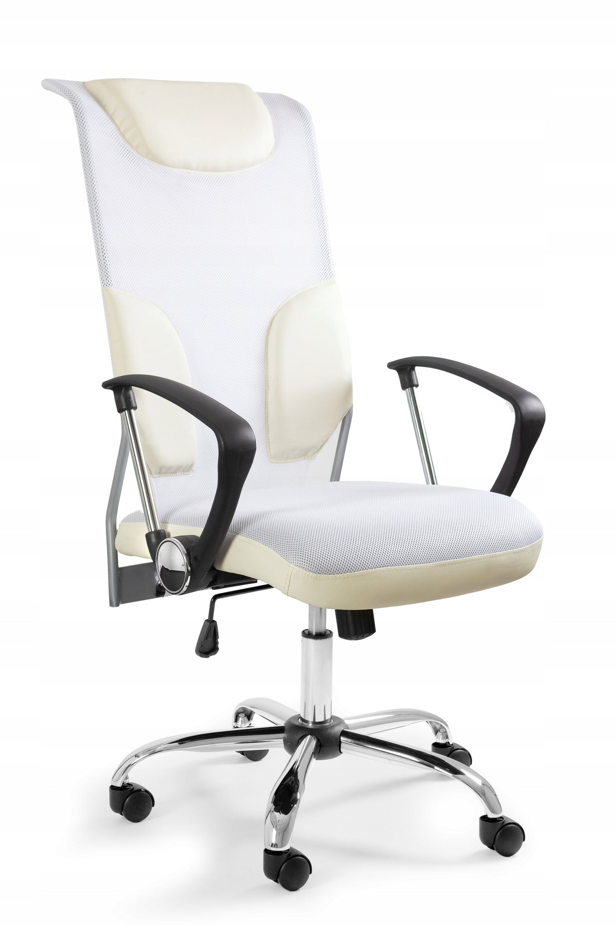 THUNDER: White Swivel Chair for Office, Load Resistant up to 130 kg Brand Unique