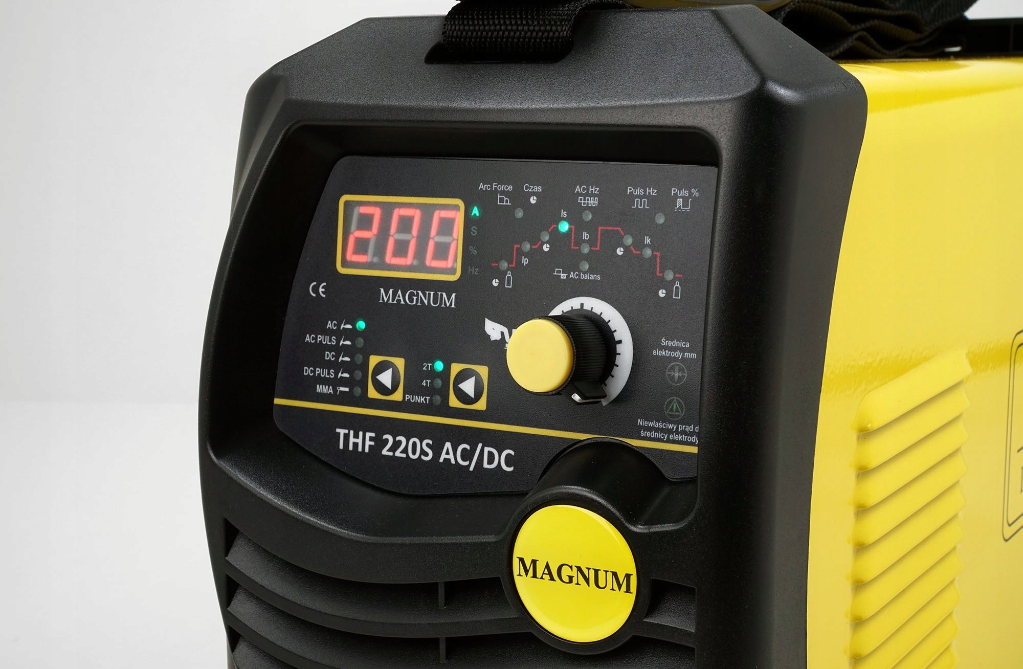 TIG AC DC THF 220S Pulse 230v Inverter Welder Manufacturer code Spawarka Magnum THF 220S RSH3