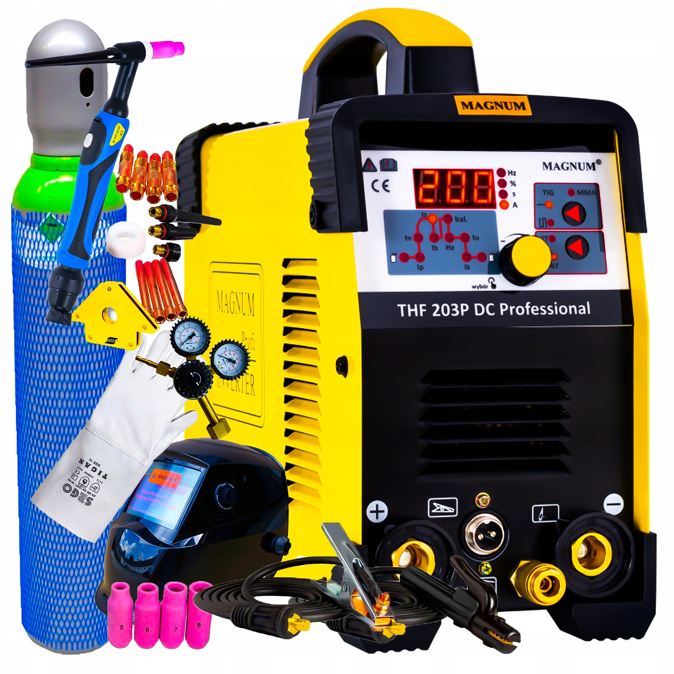 TIG THF 203P PULS DC MAGNUM inverter welder