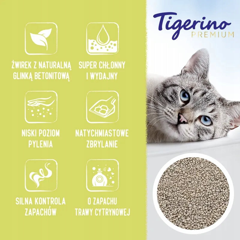 TIGERINO Premium cat litter smell lemongrass 12kg Manufacturer code brak