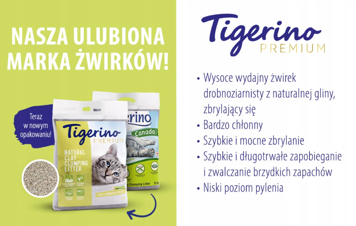 TIGERINO Premium cat litter smell lemongrass 12kg Trade name Tigerino Canada