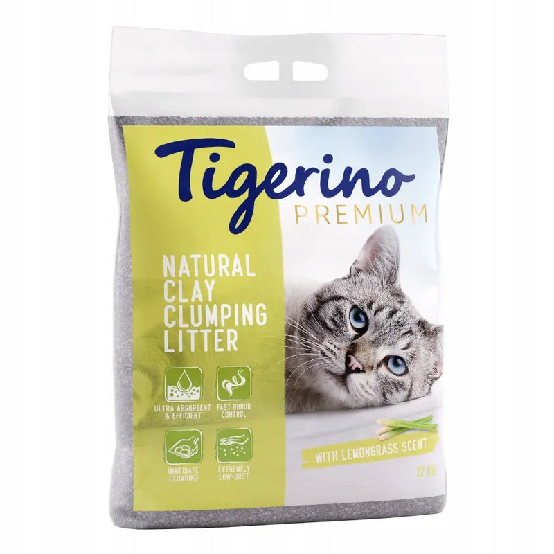 TIGERINO Premium cat litter smell lemongrass 12kg
