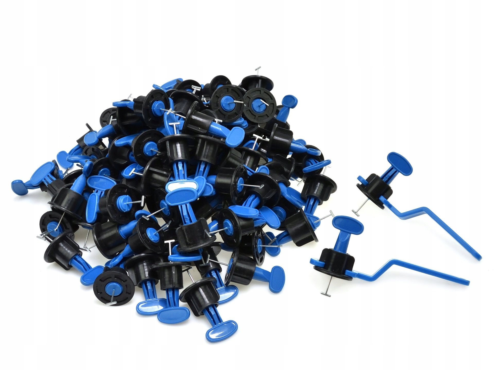 TILE LEVELING SYSTEM 100 CLIPS + 2 KEYS FLOOR WALL SET Brand no brand