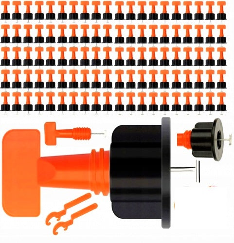 TILE LEVELING SYSTEM SET 150PCS CLIPS 100PCS + STARS 50PCS Manufacturer code SYSTEM POZIOMOWANIA PŁYTEK 100 + 50