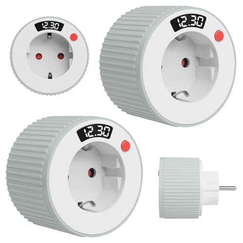 TIME PROGRAMMER ELECTRICAL SOCKET DIGITAL LED 2 PCS FOR HOME Brand no brand