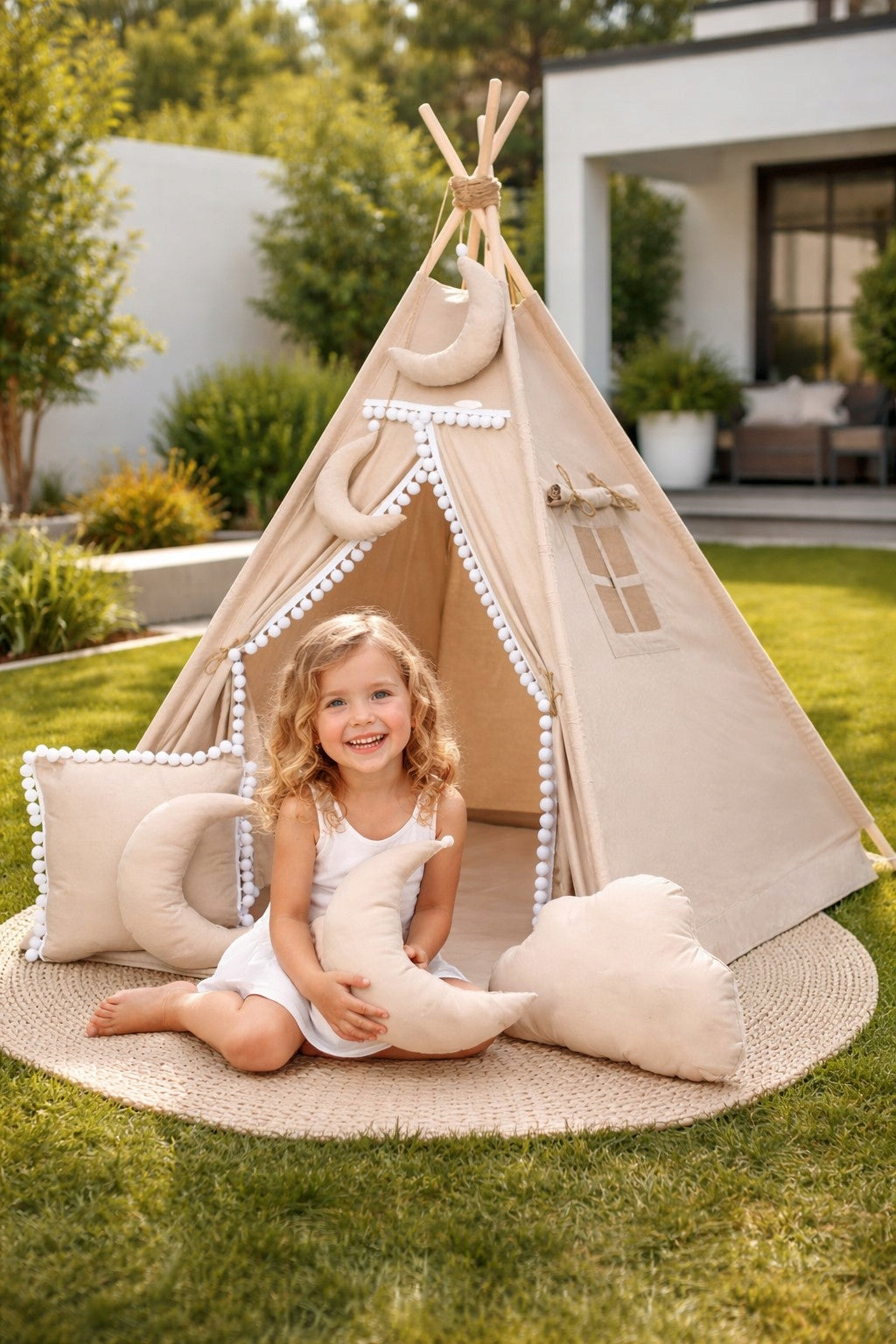TIPI WIGWAM Tent with Mat+5 Cuddle Pillows Manufacturer code TWP_587495
