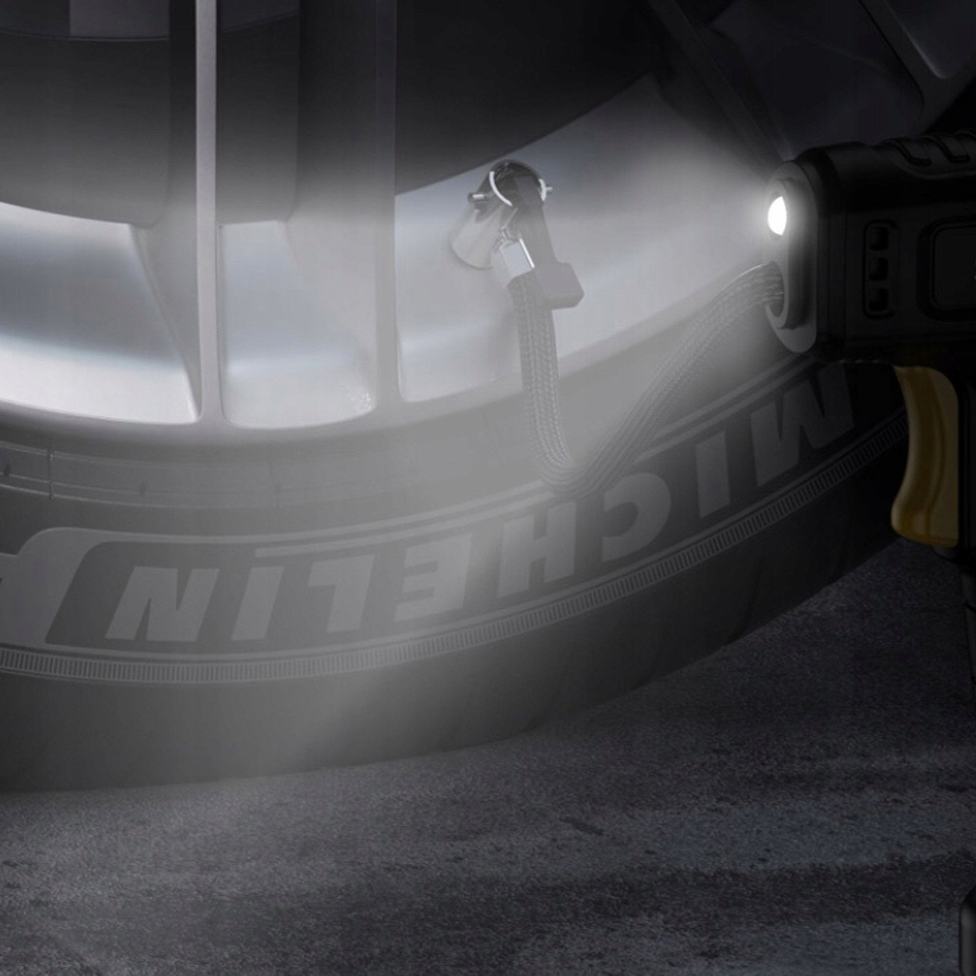 TIRE WHEEL PUMP ELECTRIC CAR COMPRESSOR WIRELESS SET Maximum pressure 150 bar