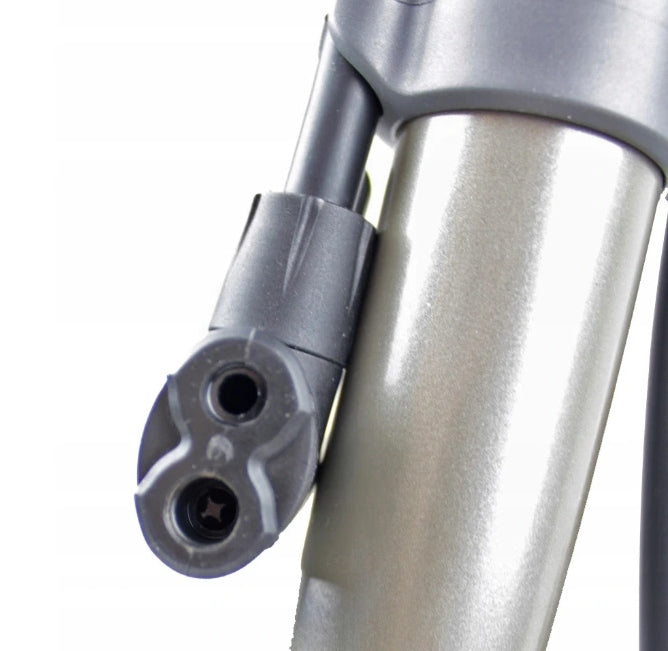 TITANIUM BICYCLE PUMP for all valves WITH PRESSURE GAUGE for AV FV SV Kind floor