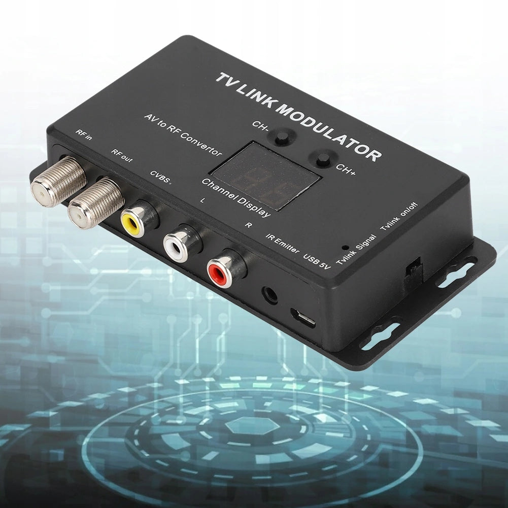 TM70 UHF TV LINK MODULATOR CONVERTER AV TO RF PR USB 5V Model other