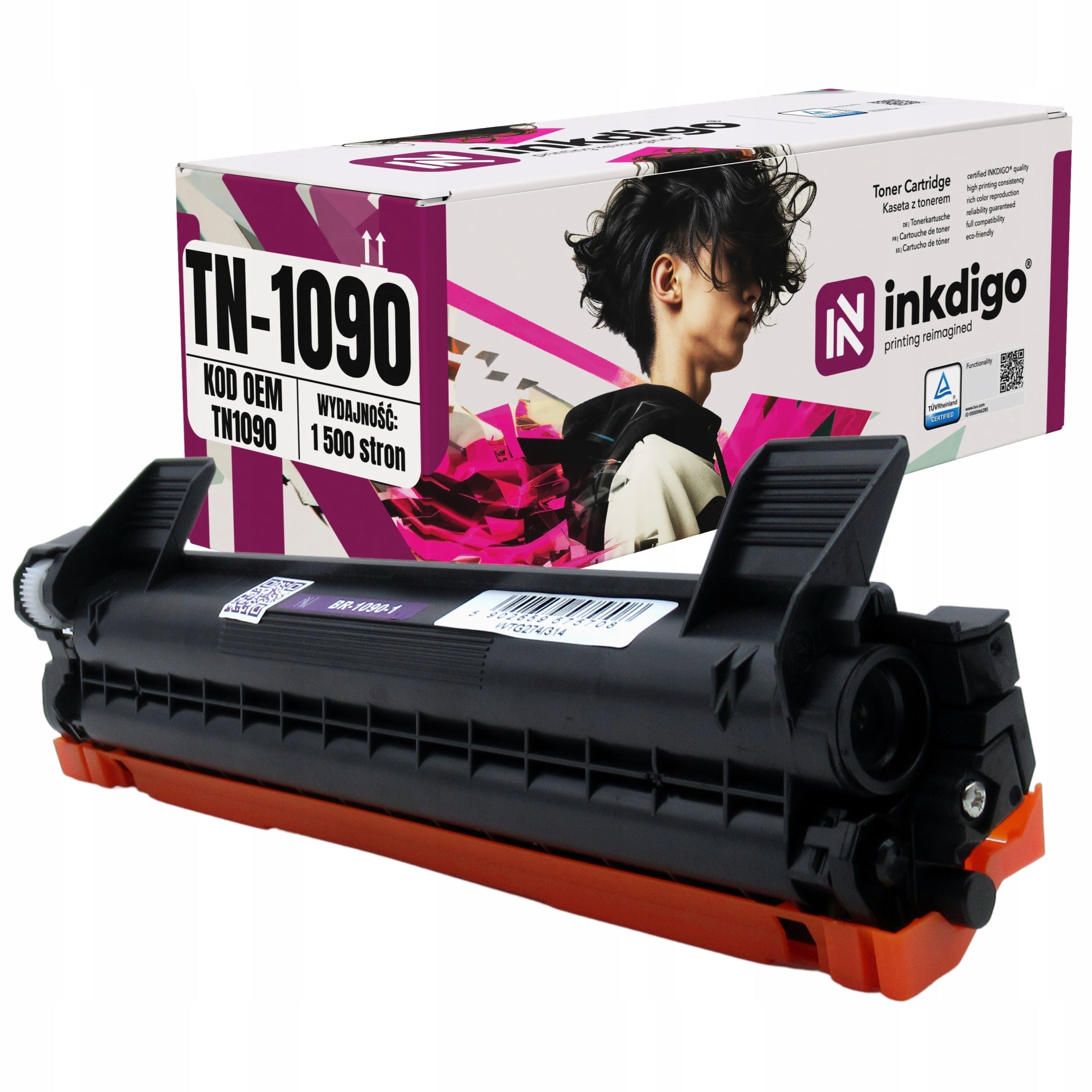 TN-1090 Replacement Toner Cartridge for Brother DCP-1622WE DCP-1623WE HL-1222WE HL-1223WE