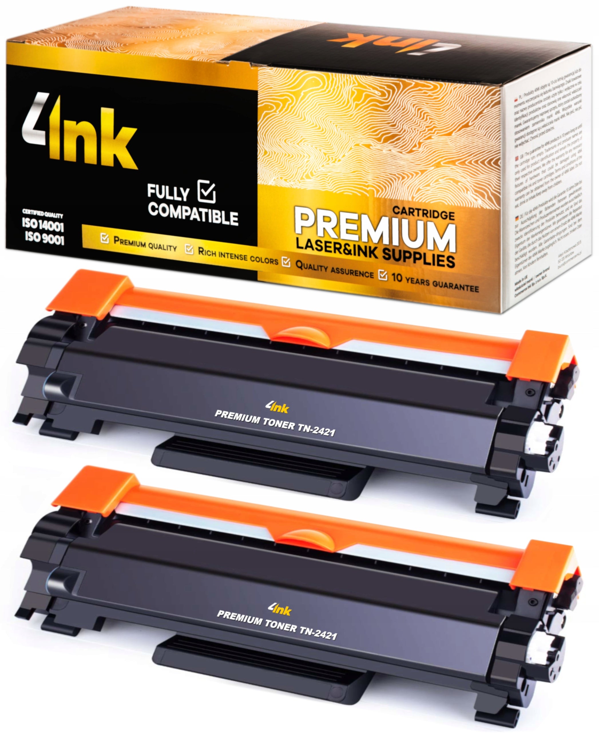TN-2421 Toner Cartridge for Brother HL-L2312D HL-L2352DW DCP-L2532DW / NEW CHIP