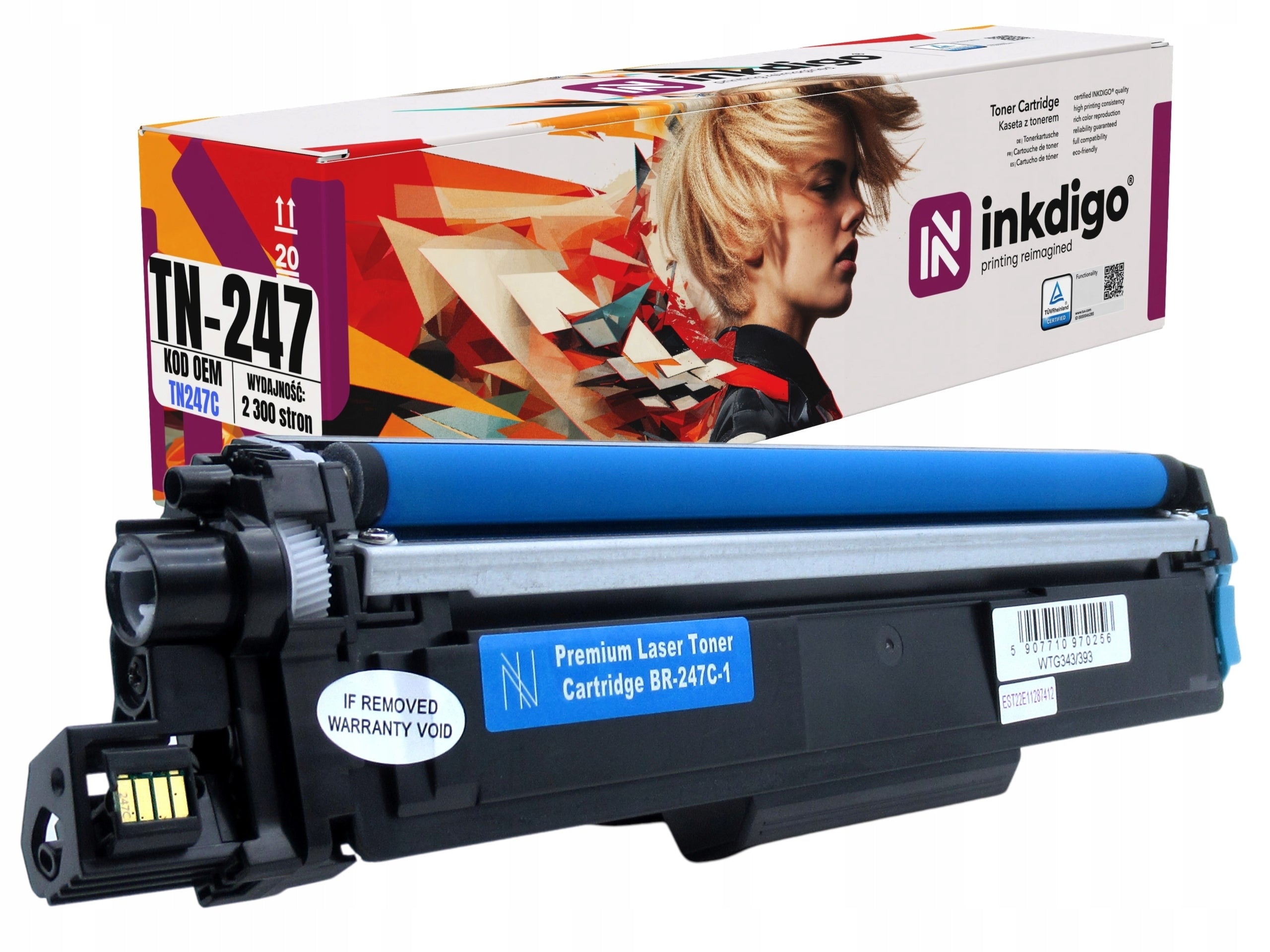 TN-247 Toner Cartridge for Brother DCP-L3510CDW, HL-L3210, MFC-L3730