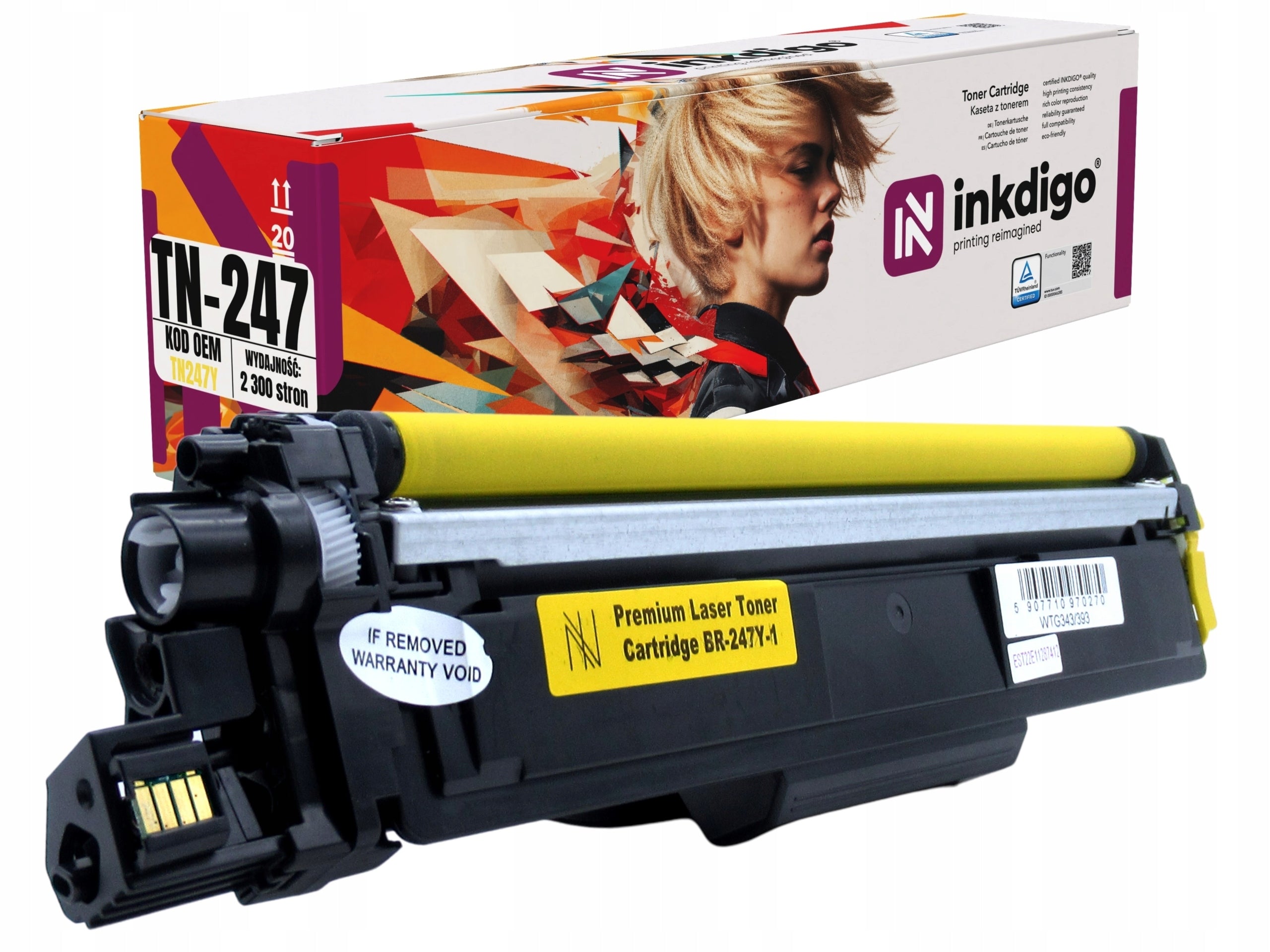 TN-247 Toner Cartridge for Brother DCP-L3510CDW, HL-L3210, MFC-L3730